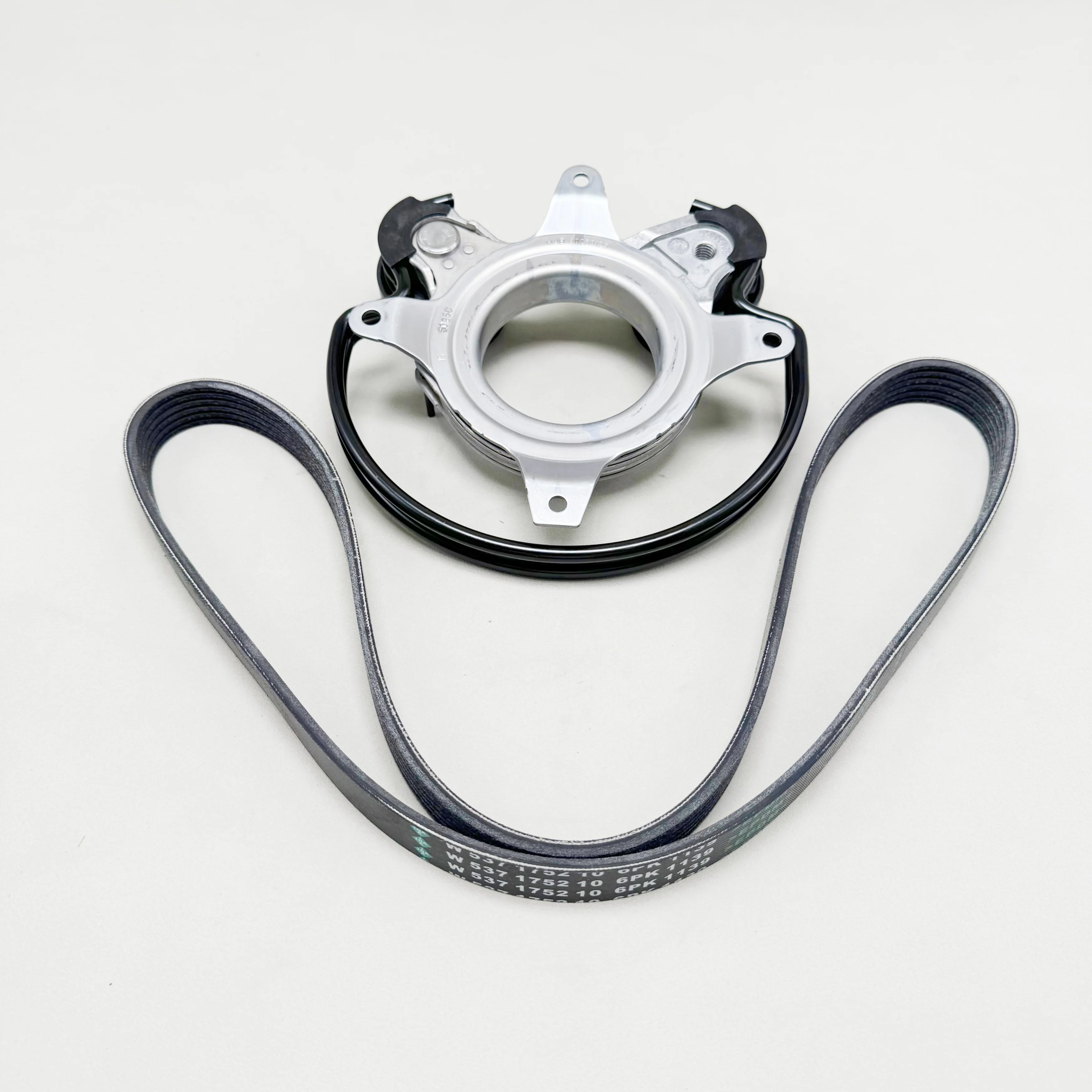 2PCS Accessory Drive Belt Tensioner Kit 5291469500 06N903133 For Audi A4L A4 B9 A5 Q5 2.0T 2016-2024 V-Ribbed Belt Set