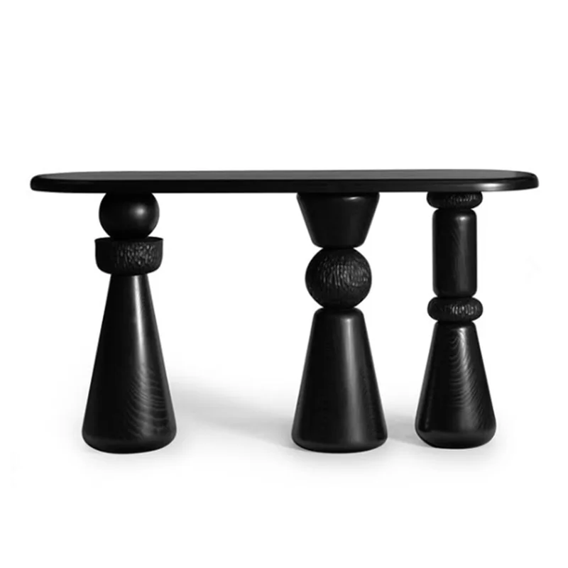 solid wood entrance table very narrow living room partition long table against the wall medieval long desk