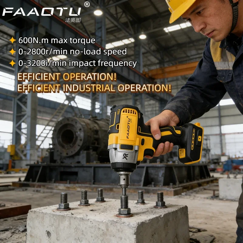 

Аккумуляторный ударный гайковерт FAAOTU DCF880 2, 2300 об/мин, компактный электрический гайковерт, перезаряжаемый, для аккумуляторов Dewalt 20V (без аккумулятора)