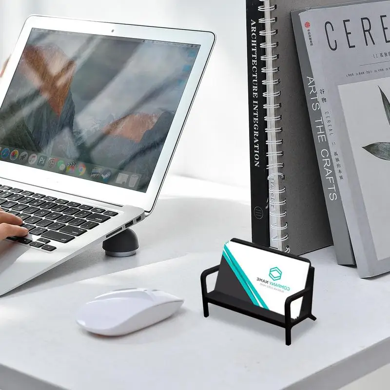 Business Card Holder Desk Desk Card Holder Decorative Plate Sofa Shape Card Storage Desk Case Card Display Stand Photo Holder