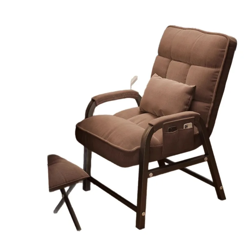 Folding recliner, computer chair, lunch break, nap, sit and sleep, dual-purpose household sofa folding