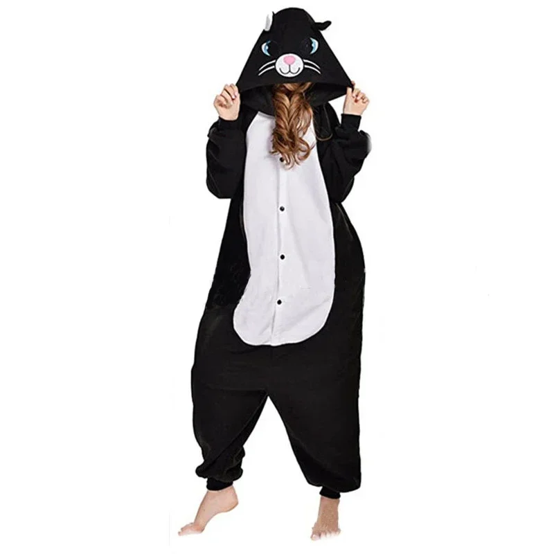 Adults Kigurumi Unicorn Onesies Toothless Dragon  Pajamas Jumpsuit Homewear Halloween Party Bear Cat Panda Cosplay Costume