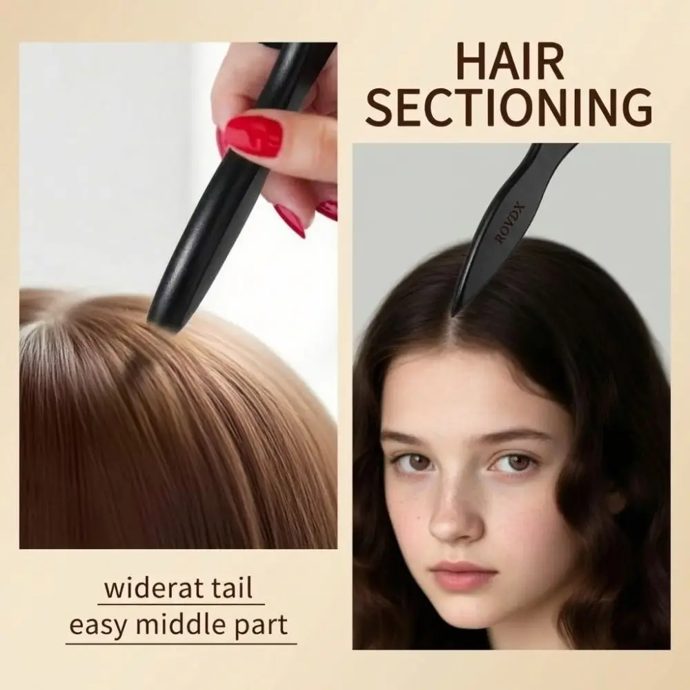 Slick Back Hair Brush Unisex Smoothing Backcombing Hairdressing Comb Flyaways Edge Control Hair Styling Brush Thick/Fine Hair
