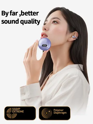 New Sport Earclip Wireless Headphone Bluetooth Earphone audífonos bluetooth inalámbrico Gaming LED Display Game and Music Mode