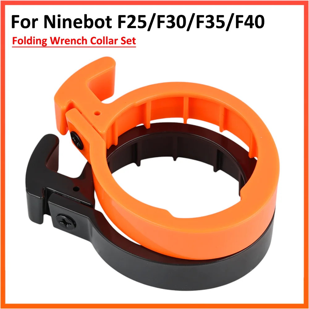 Klappschlüssel Kragen für Segway Ninebot F25/F30/F35/F40 Elektroroller Vorderrohr Orange Limit Ring Schrauben Teile