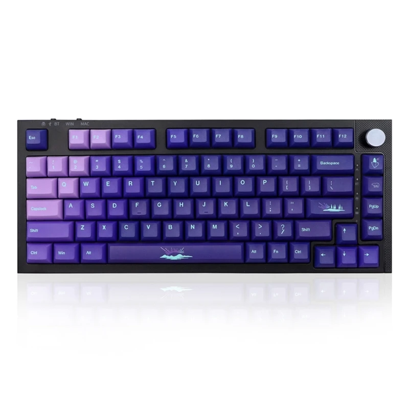Imagem -03 - Conjunto Teclas 139 Teclas Pbt Kca Altura Corante-sub Roxo para Teclado Mecânico Jogos 7u Envio Direto