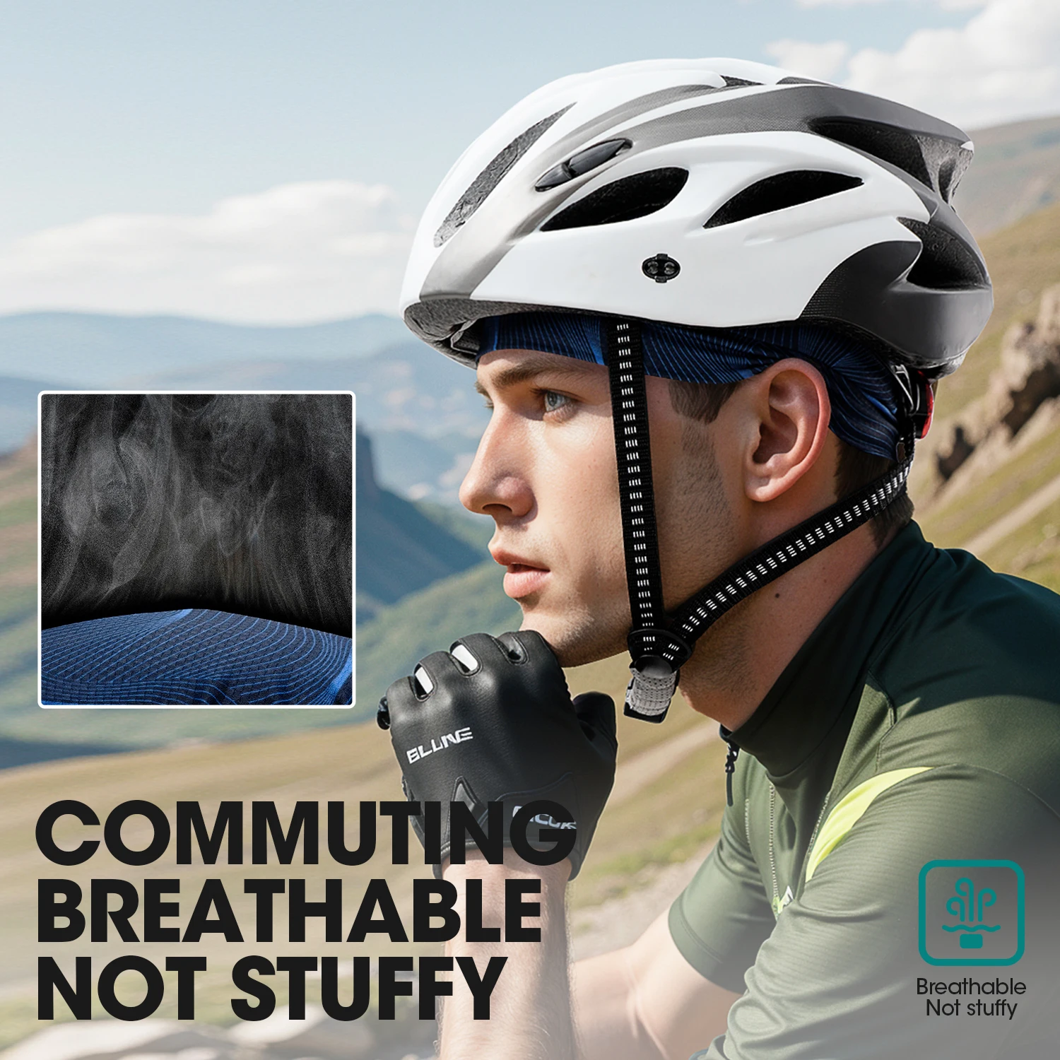 2/3Pcs Novelties Cycling Skull Cap-Prints Sweat-Wicking cooling cap for Men Women Under Helmet Motorcycle Sports Helmet Liner