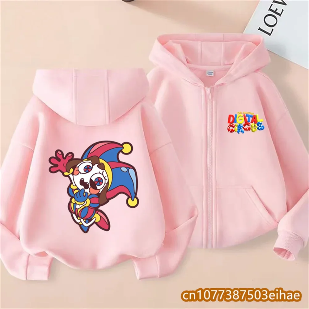 Magical Number Circus Hooded Jacket - Children's Cartoon Pull-over Coat - Spring/Autumn Top - Boys/Girls' Clothing - Gift