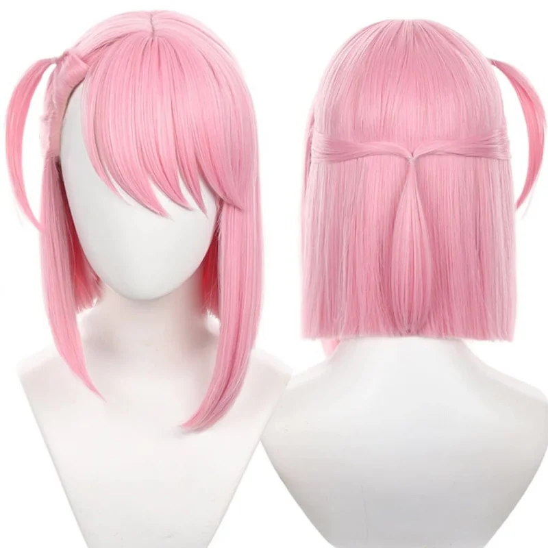 

Парик аниме Genshin Impact Шарлотта с короткими волосами, боковая булочка, реалистичная кожа головы, косплей