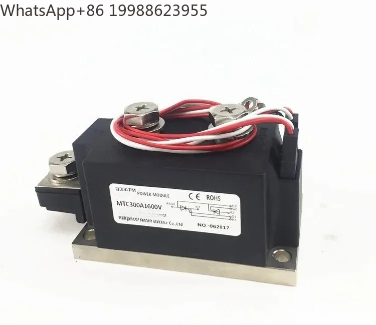 Thyristor Module MTC300A, MTC300-16, MTC300A, 1600V, Water-cooled 300A, 500A