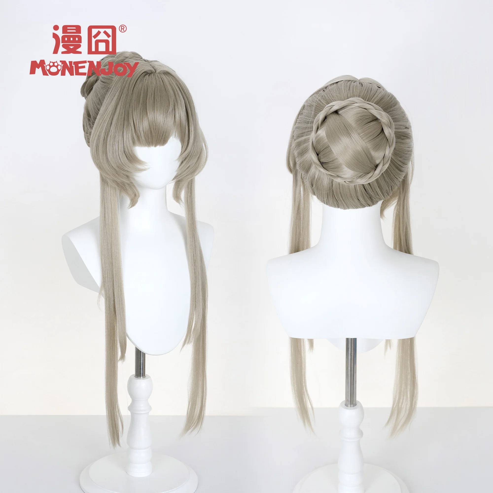 Jeu Genshin Impact Sandrone Cosplay perruque thé brun verdâtre avec chignons détachables pour Comicon fête adulte femmes hommes