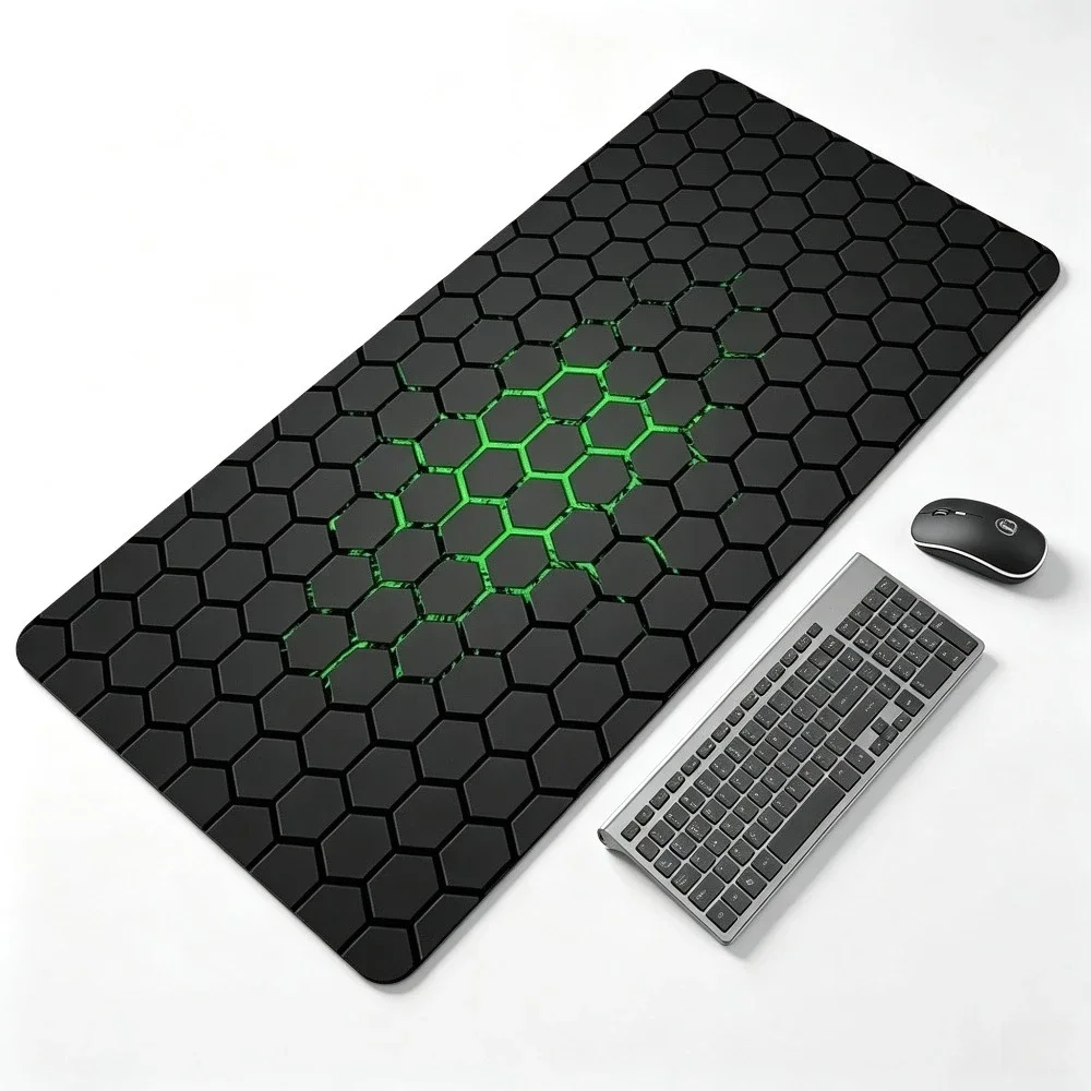 CIFBUY XXL Hexagon Gaming Mouse Pad Non Slip Rubber Desk Mat Extended Keyboard Tray Esport Office Computer Accessories Pad