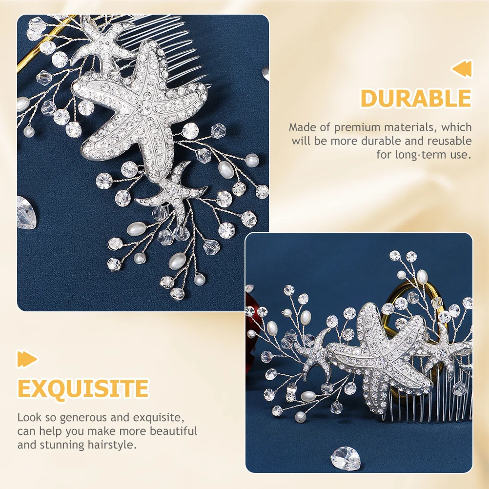 

Расчески для волос женские декоративные свадебные милые аксессуары свадебные украшения боковой цветочный пляж русалки