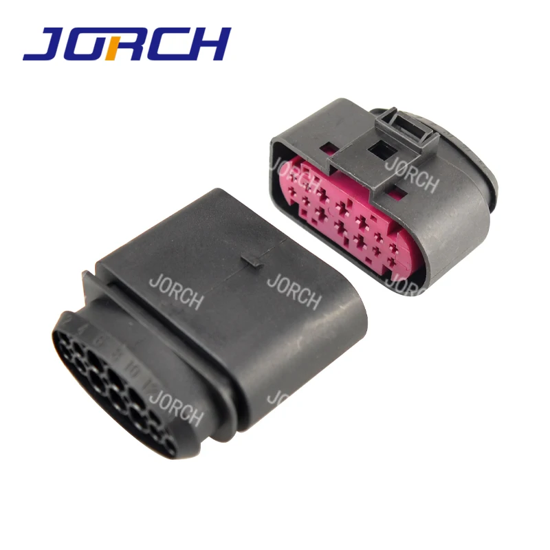 14 pin male female Waterproof Auto Connector Wiring harness V-W electrical connectors 1J0973737 1J0973837