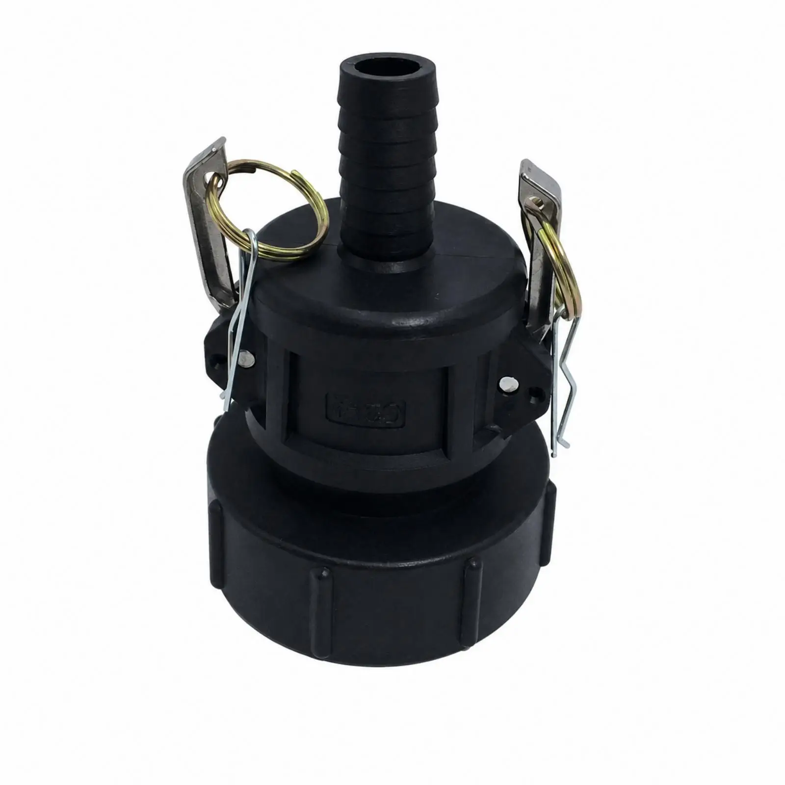 IBC Container Valve Connector with Screw on Base and Ribbed Barb for Agricultural and Industrial Liquid Flow