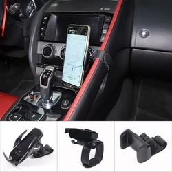 Car Central Control Handle Mobile Phone Holder GPS Navigation Bracket Wireless Charging Accessories For Jaguar F-TYPE 2013-2023