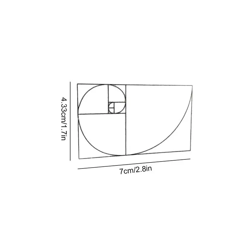 Golden Ratio Sucher Golden Ratio Komposition View Finder Golden Ratio Mal werkzeug Clear Golden Section Viewer für