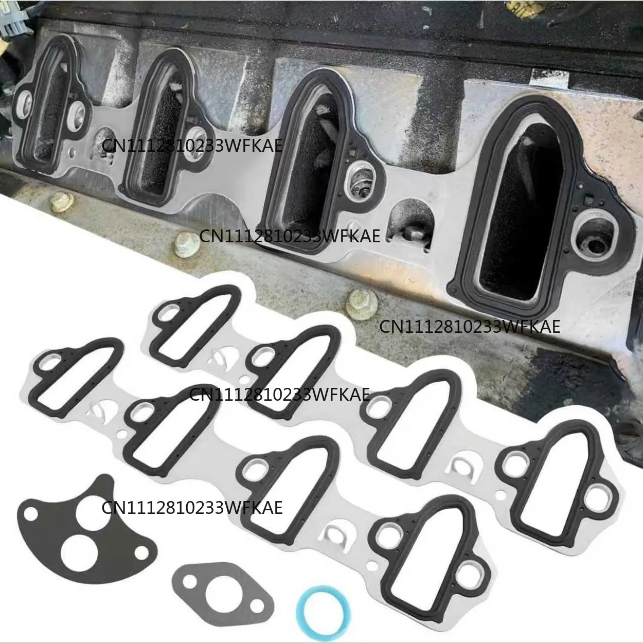 For Chevrolet Silverado 5.3L 6.0L Intake Manifold Header Gasket Kit