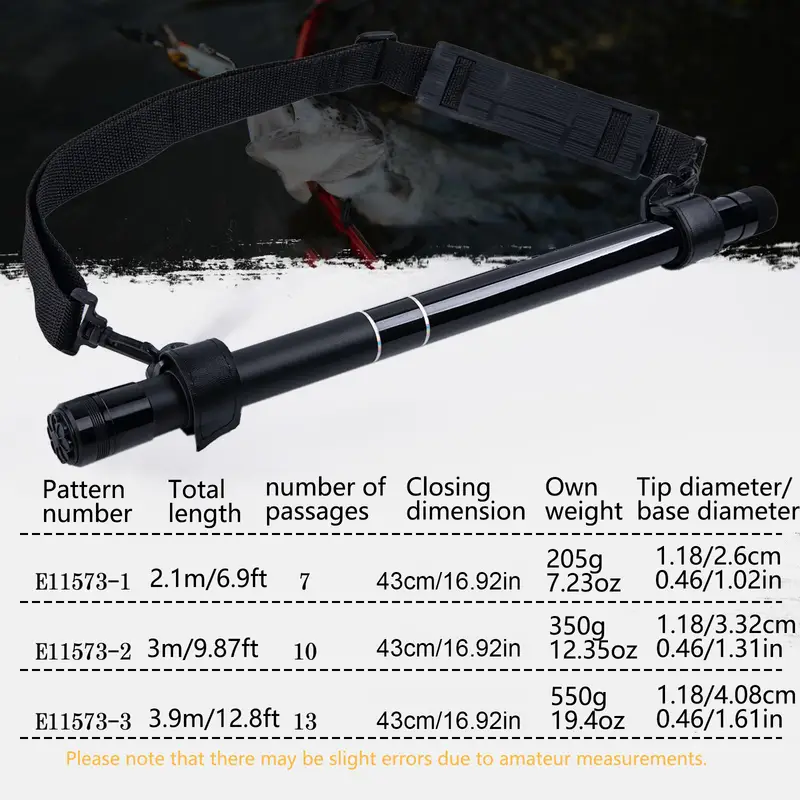 Goture Fishing Net Pole 2.1M 3.0M 3.9M Portable Telescopic Extension Handle Rod Fish Catching Landing Net Fishing Tool - Image 3
