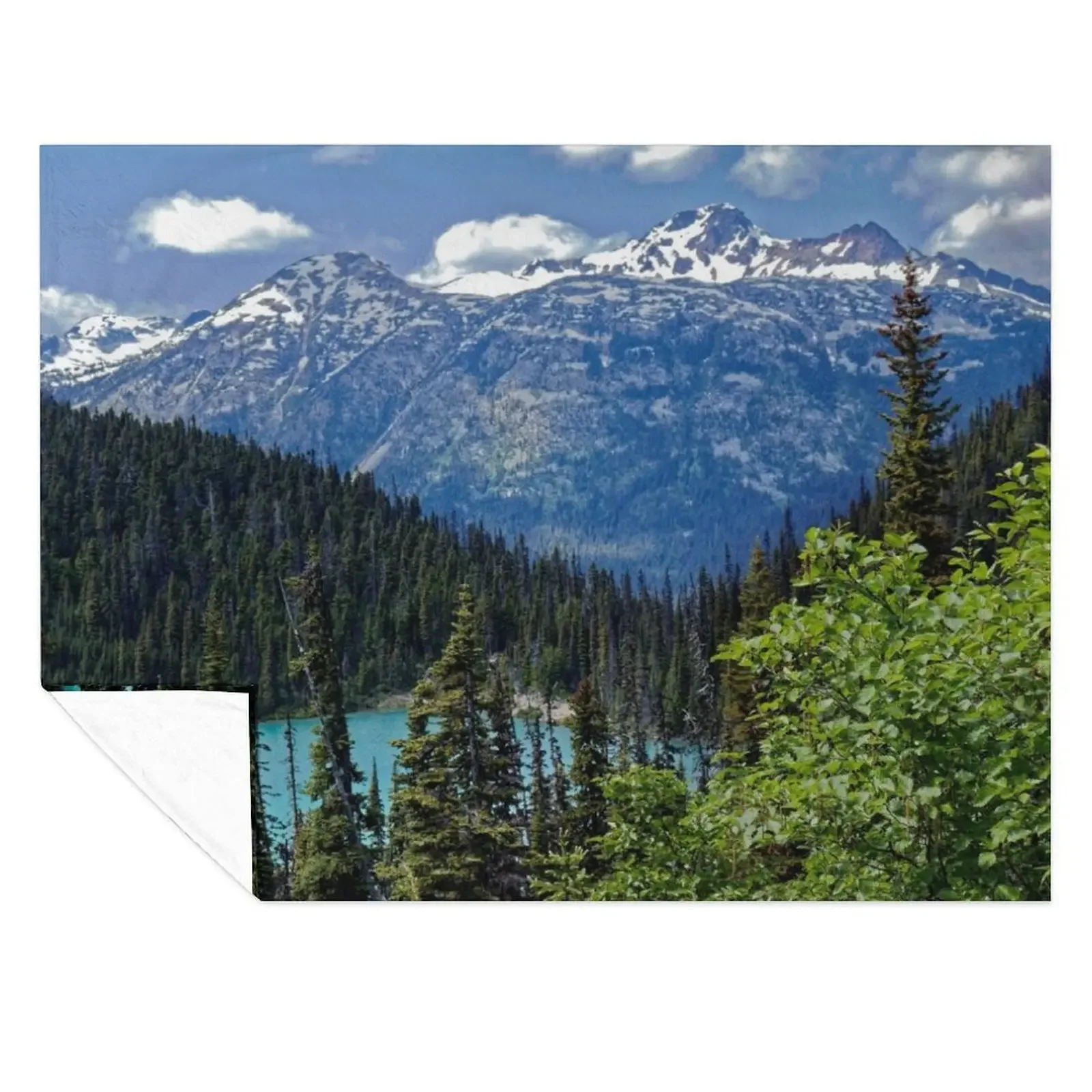 

BC Mountains over Jeoffre Lakes Trail Throw Blanket manga Designers Luxury Designer halloween Blankets