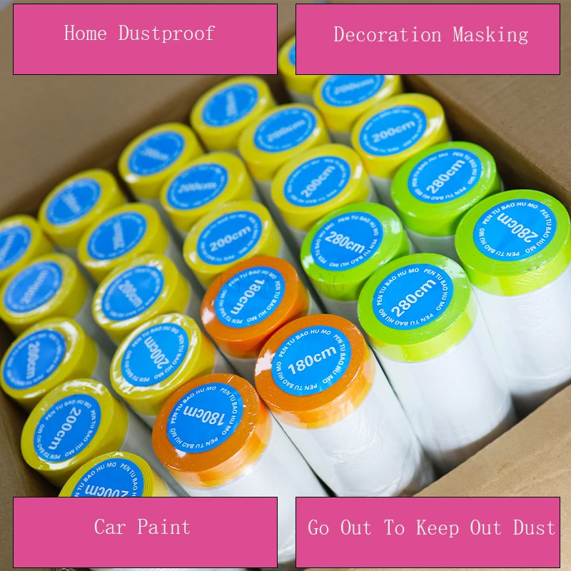 Dust-Proof Film Spray Paint Masking Film Paint Furniture Car Protective Film Diatom Mud Decoration Protective Cover