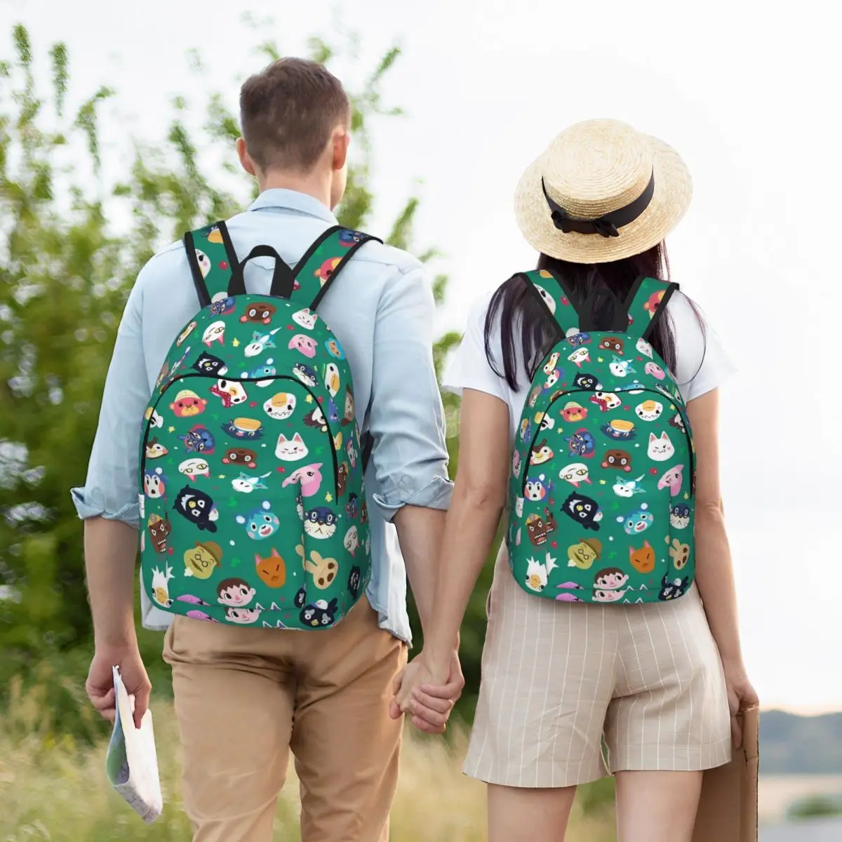 Mochila De Animales divertidos para hombres y mujeres, bolso de hombro duradero para ordenador portátil, trabajo de estudiante, moda, dibujos animados, nuevo