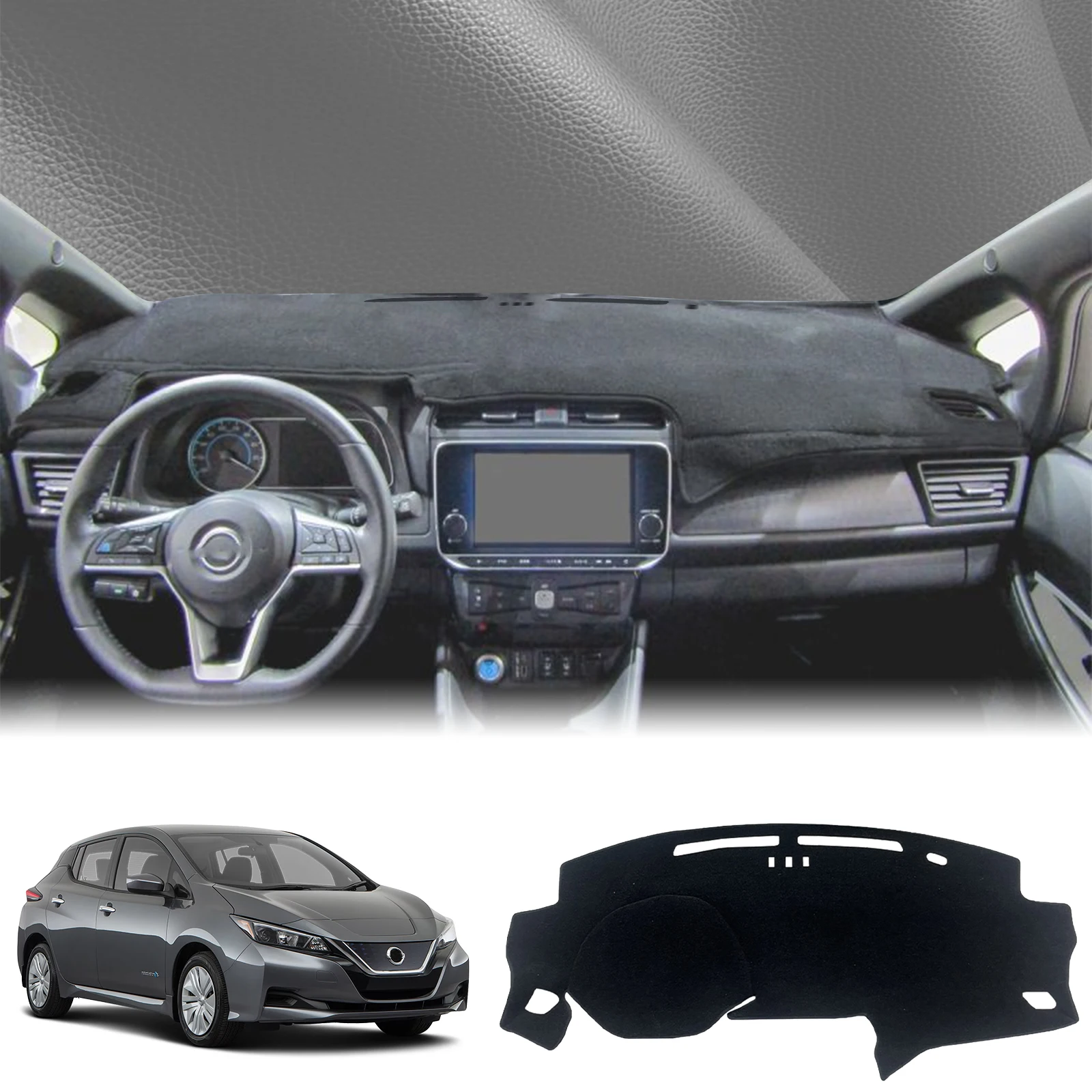 

fit for Nissan Leaf 2017 2018 2019 2020 2021-2023 EV Dashmat Dashboard Cover Pad DashMat Sunshade Protective Carpet Accessories