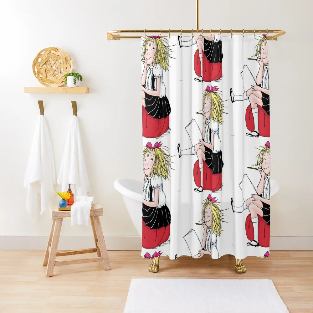 

Eloise thinking about what to write Shower Curtain Waterproof Shower For Bathroom Shower Set Curtain