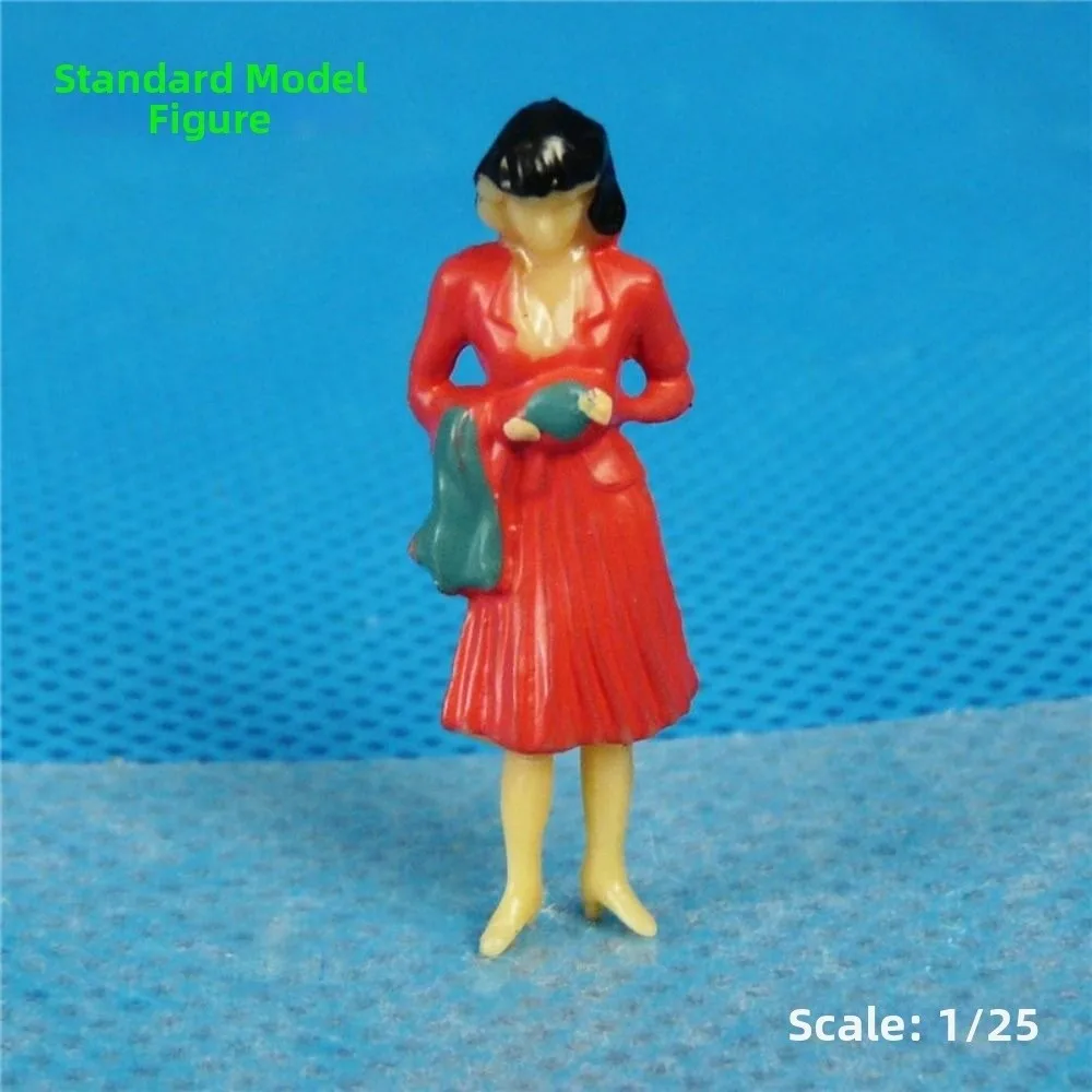 10pcs High Quality 1:42/1:30/1:25 Scale Sand Table Model Mixed Pose Handmade Building People DIY Mixed Color Dollhouse Character