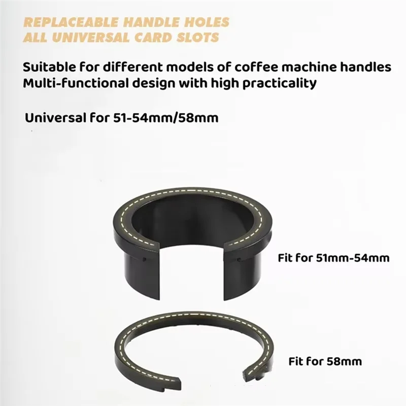 

A7THK-Espresso Tamping Station With Wooden Holder, Fits 51Mm-58Mm Portafilters, Includes 3 Holes For Tampers And Levelers