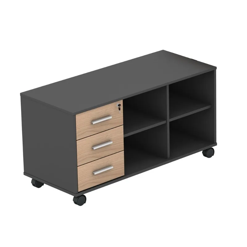 Office filing cabinet movable cabinet, mobile low cabinet, three-drawer cabinet under the table storage cabinet