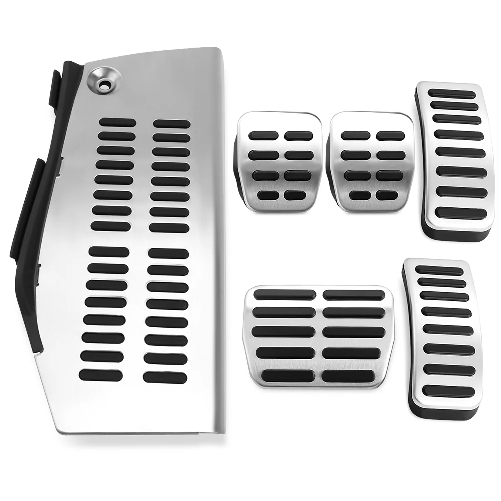Pedales de coche para Volkswagen Vw Polo Golf 4 Bora Beetle RSi GTI R32 para Audi A3 SEAT Leon 1m Toledo 1L LHD AT MT, Almohadilla de pedal