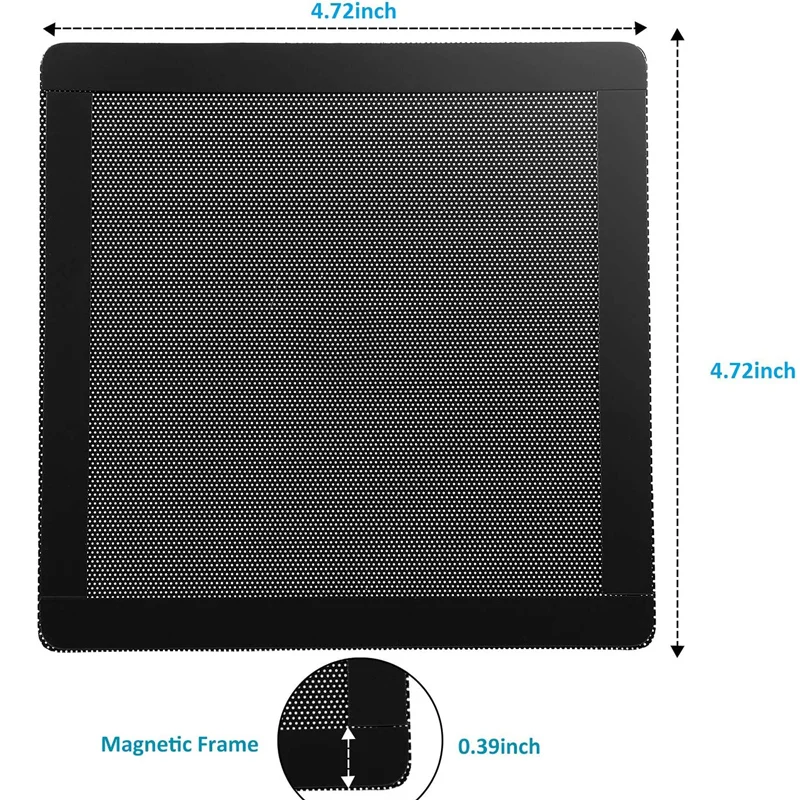 12cm Chassis Dust Filter Magnetic Frame Dustproof Mesh Cover Net Guard with Hole for PC Computer Case Cooling Fan Power Supply