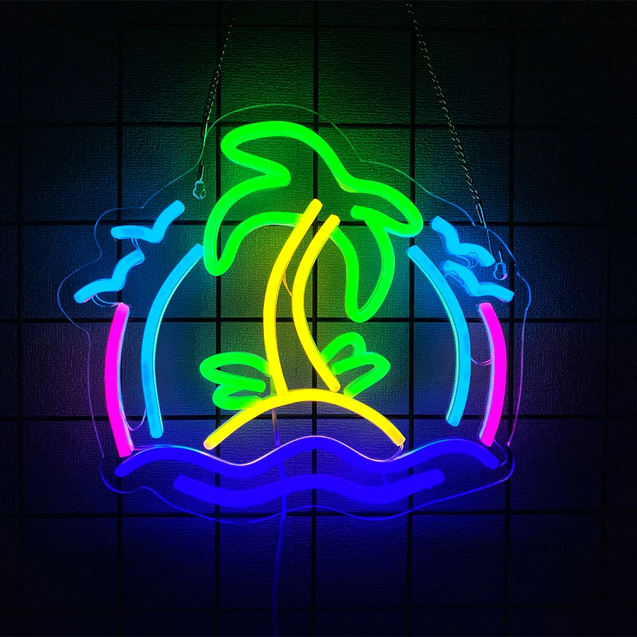 Wall Decor Lighting Tree - لافتة نيون على شكل شجرة جوز