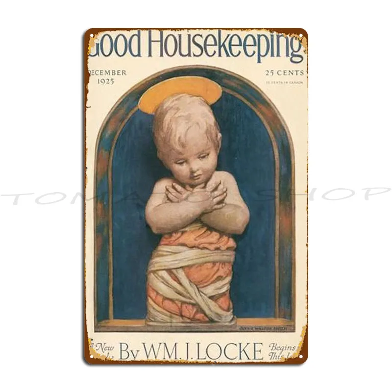 Good Housekeeping Vintage Metal Sign Cinema Custom Printing Cave Printed Tin Sign Poster