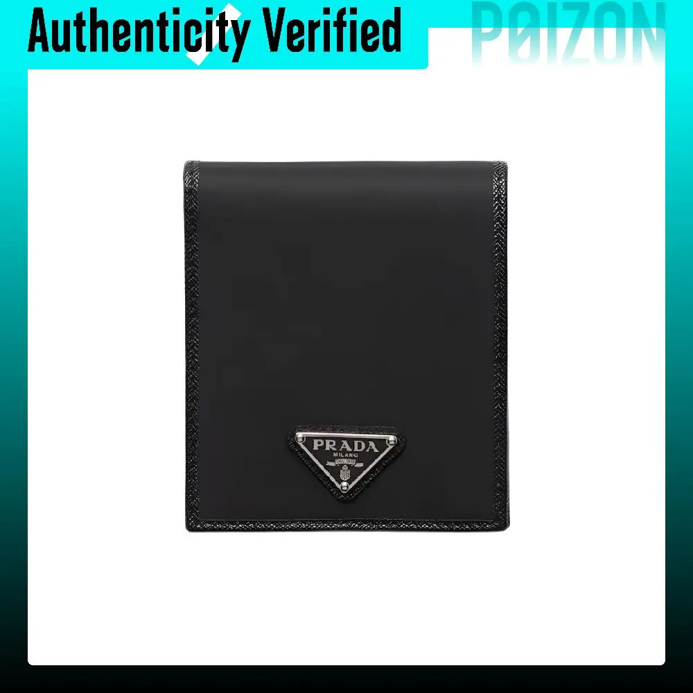 PRADA Recycled Nylon Wallet Men's Black 2MO513_2DMH_F0002