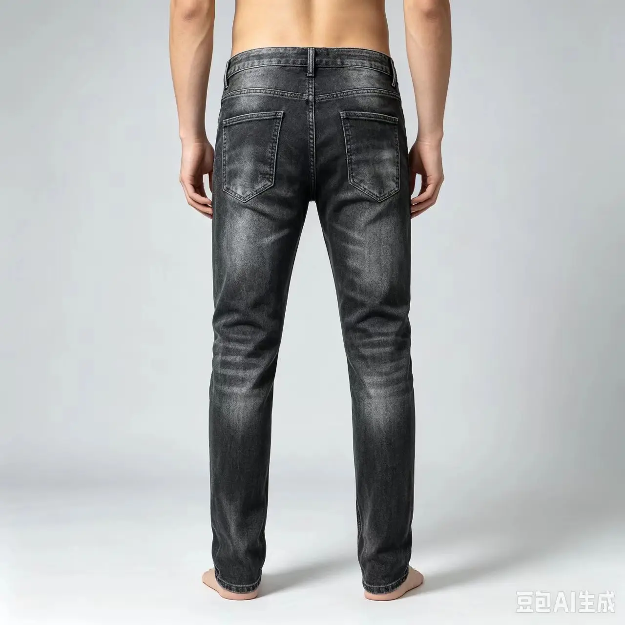 Y2K Fashion Men Jeans Retro Black Gray Stretch Slim Fit Ripped Jeans Men Vintage Designer High Quality Brand Denim Pants