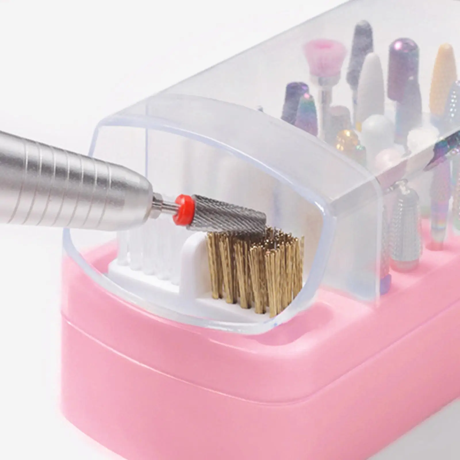 ที่ใส่เล็บเจาะเล็บที่ทนทาน Nail Bit Organizer น้ําหนักเบา