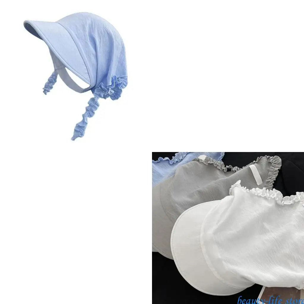 

Solid Color Headwrap Hat Breathable Sunproof Baseball Hat For Outdoor Activity 517D