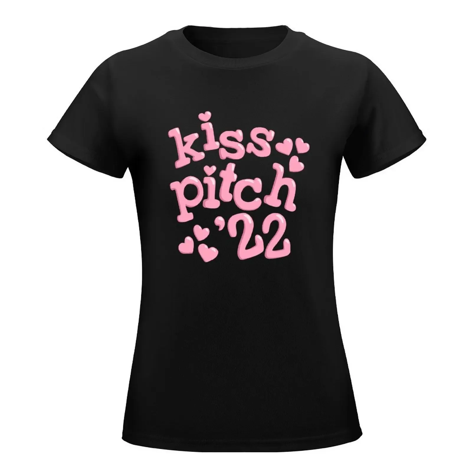 Kiss Pitch-Large T-Shirt Esthetische Kleding Vintage Kleding Top Vrouwen