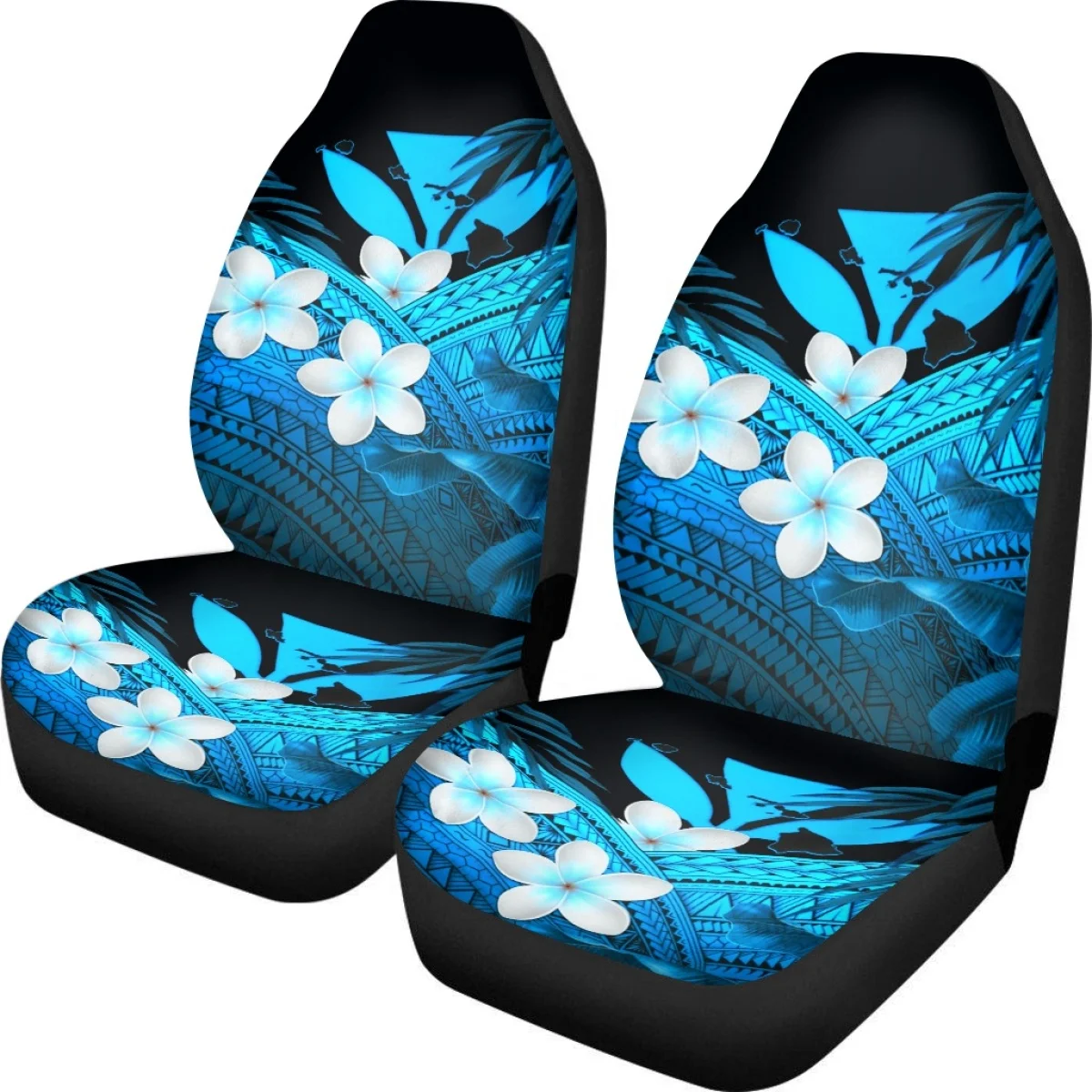 Car Accessories Hawaii Kanaka Maoli Polynesian Pattern Car Front Seat Cover Washable Auto Cushion Cover Protect Universal