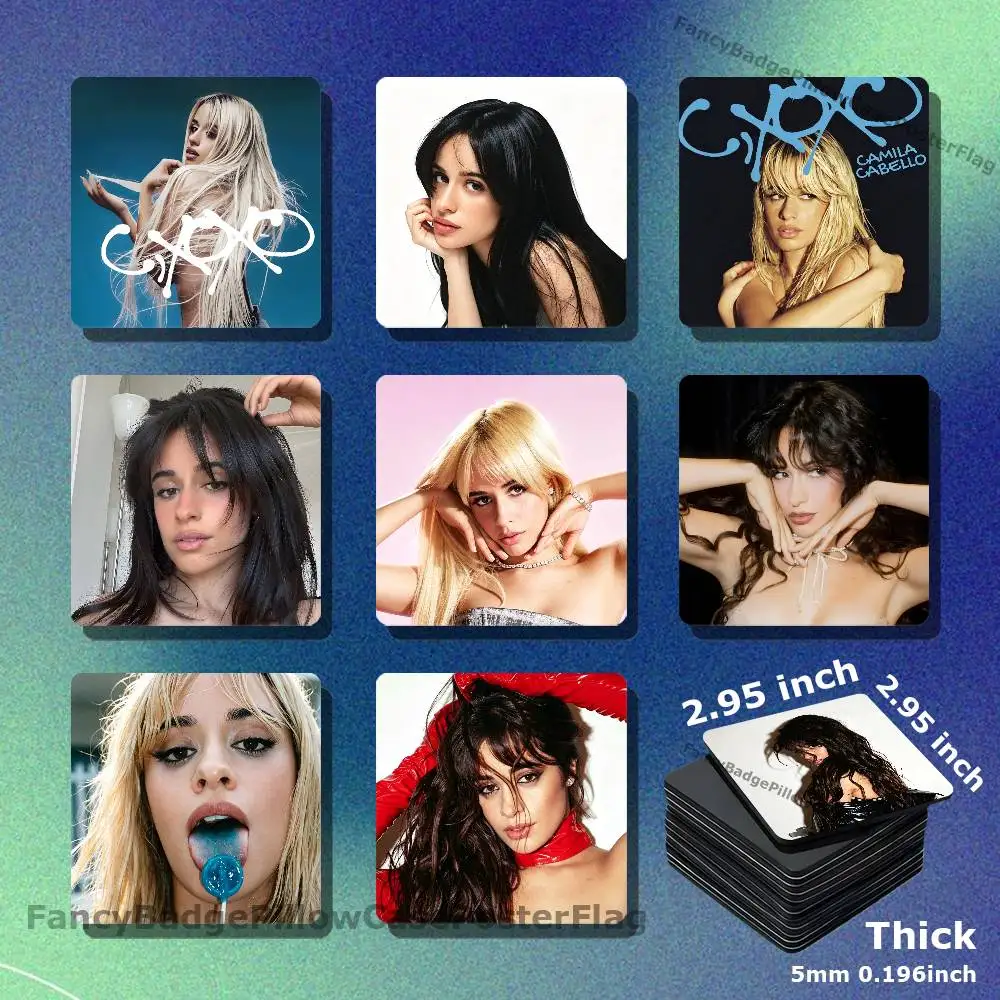 C-Camila Cabello C'XOXO DIY Refrigerator Magnet Creativity Handmade Creation Acrylic Fridge Magnetic Sets Accessories