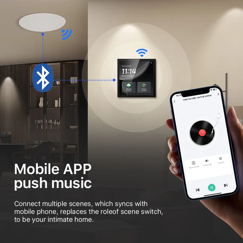 

2025 4-Inch Smart Switch Touch Screen Wifi Control Panel USB Power Android PC Smart Home Automation Management Not Gateway