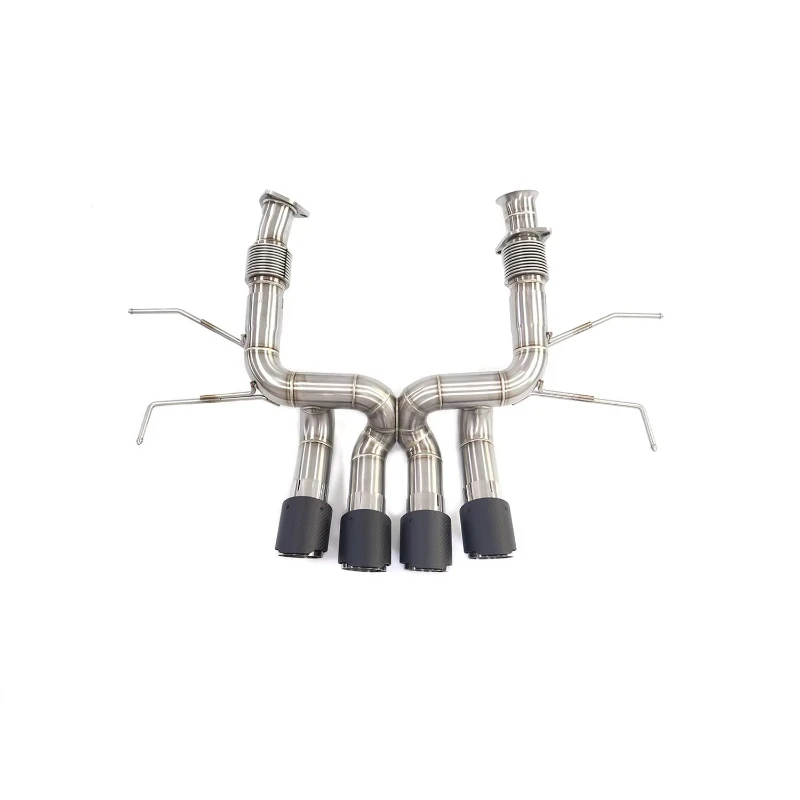

C8 Z06 Valveless High Performance Automatic Tuning Pipe Parts Large Pool Stainless Steel Exhaust System Suction Back