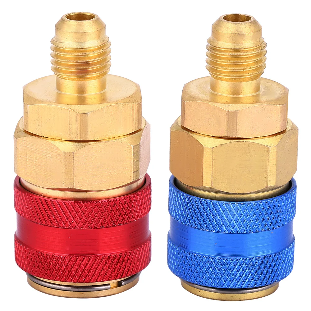 Adaptor Skrup Cepat R134A Manifold Tekanan Tinggi/Rendah Aksesori Otomotif Adaptor Skrup Cepat R134A Manifold R134A