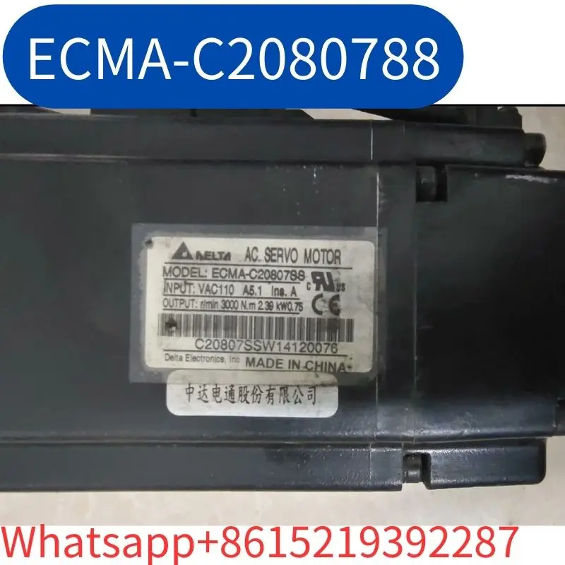 

ECMA-C2080788 servo motor 0.75KW tested ok Fast Shipping