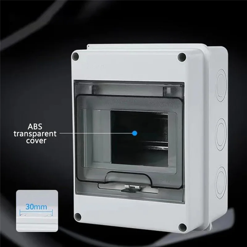 Feb.HT Electrical Junction Box Switch Wiring Boxes Transparent Cover IP65 Waterproof Outdoor Distribution Box HT12