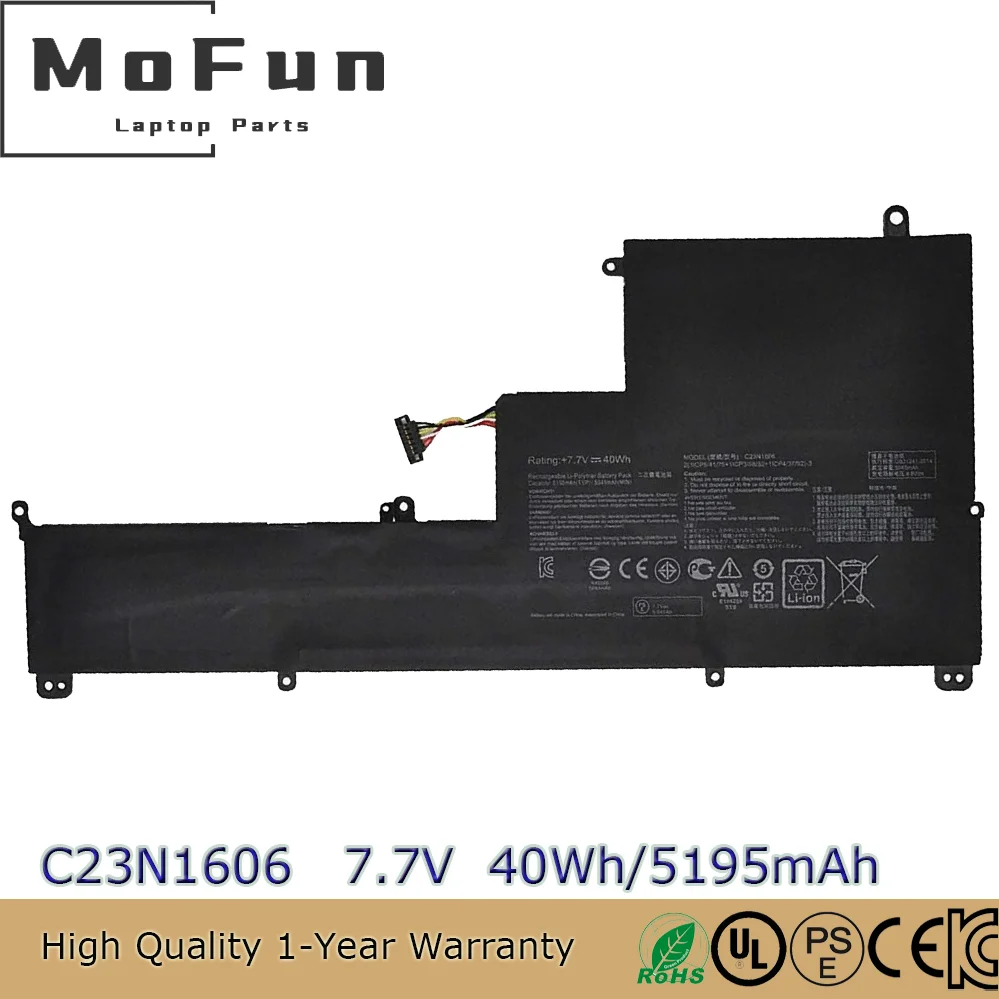 

Новый оригинальный аккумулятор C23N1606 40 Втч для Asus Zenbook 3 UX390U UX390UA GS031T GS077T GS138R XH74-BL GS074T 0B200-02210000