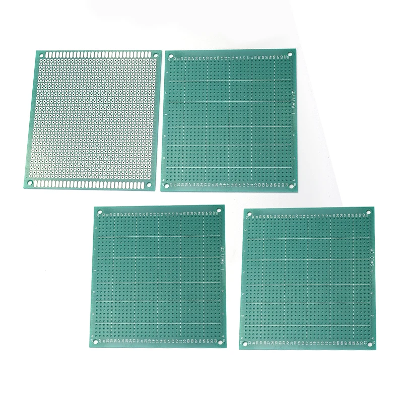 2 Stück Einseitige Leiterplatte 9x10cm 2,54mm Rastermaß Vielseitige Leiterplatte für Elektronikprojekte Universell – Detail 4