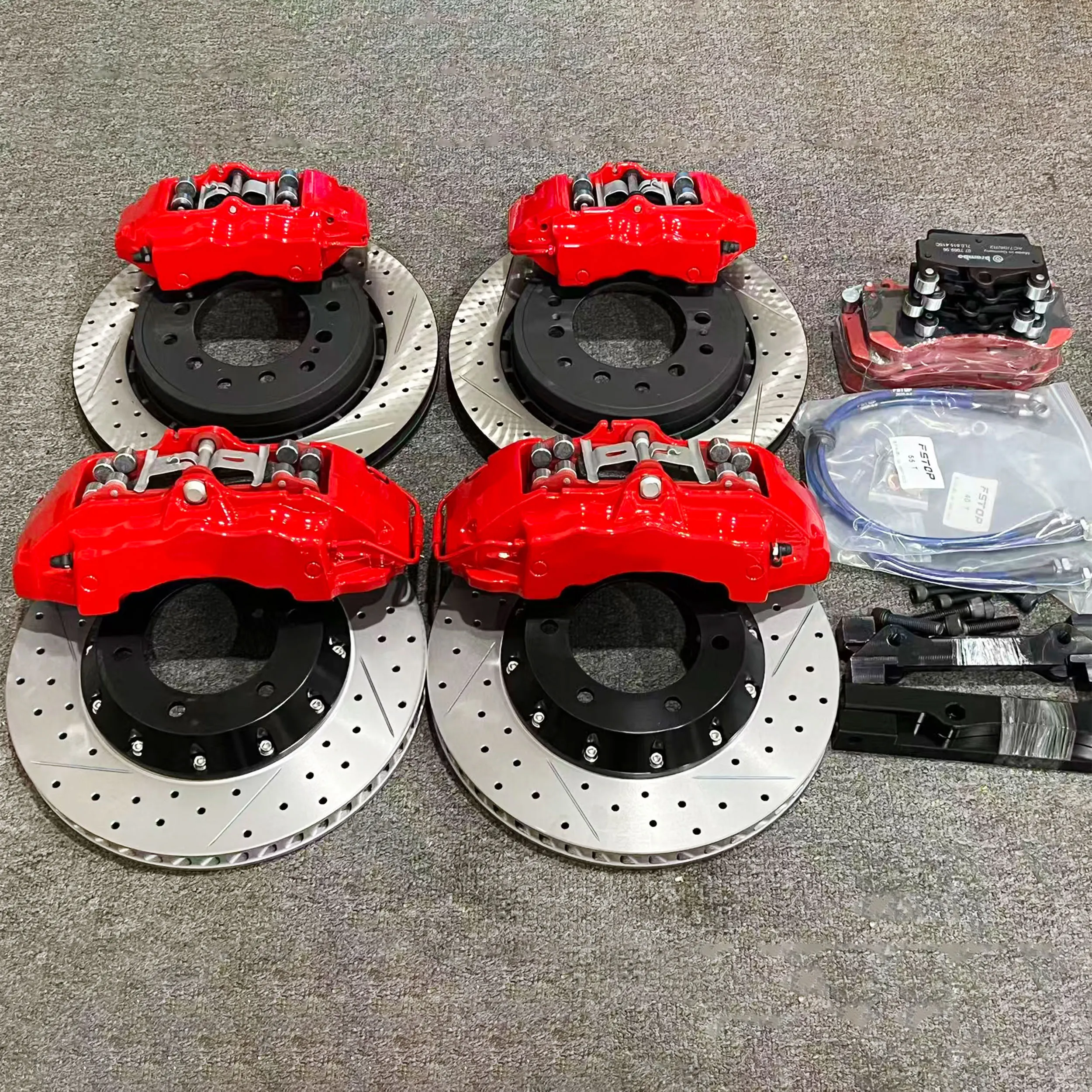 Customized Floating Brake Rotor Plug And Play Brackets BBK Big Brake Kit For 2011 Chevrolet Corvette C6